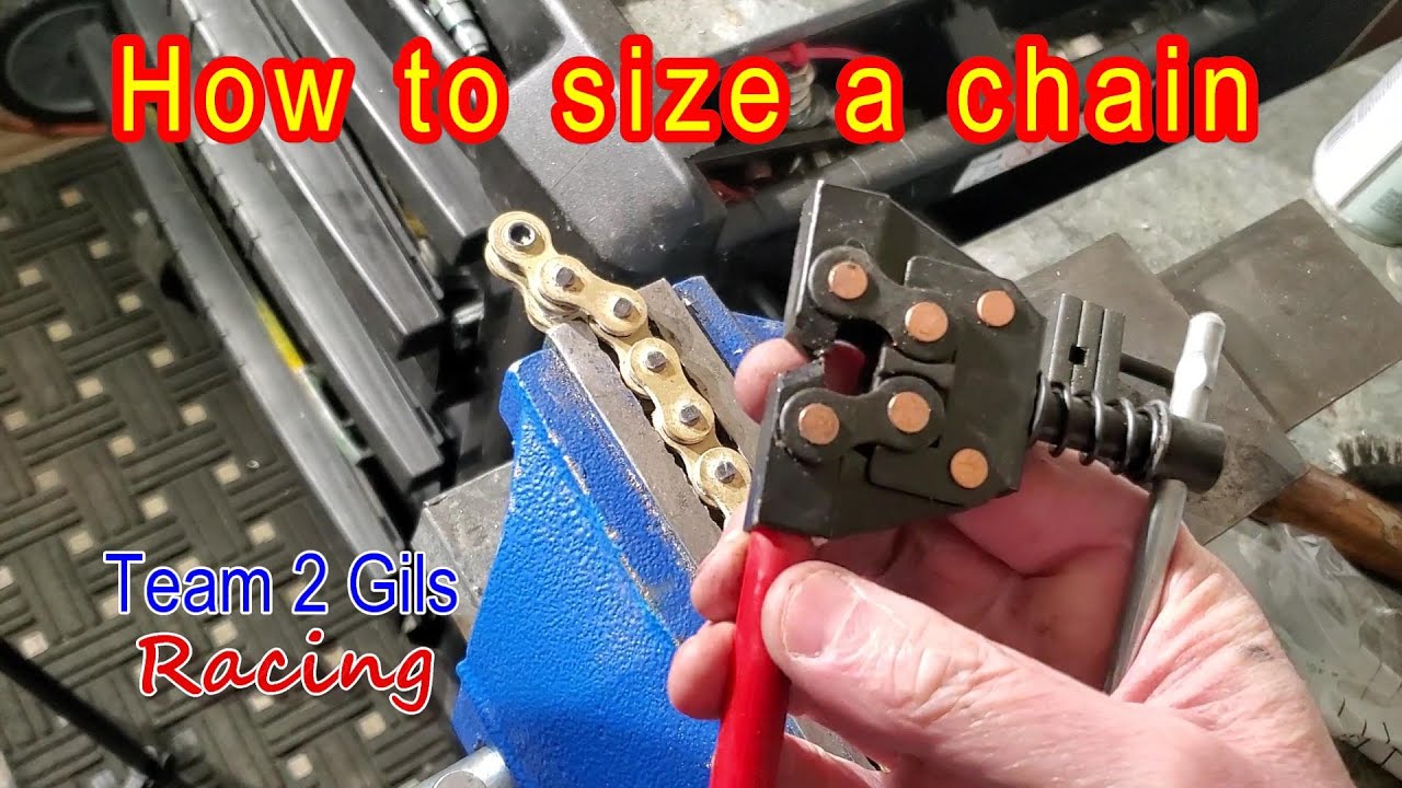 How to shorten a new motorcycle chain - YouTube
