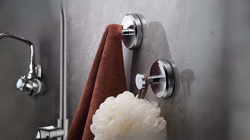 Maximize Your Space with HOME SO Suction Cup Hooks - 4-Pack Chrome Hooks for Ultimate Organization!