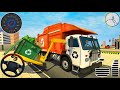 Garbage Trash Truck Realistic Simulator 3D - City Road Garbage Dumper Truck Driver- Android GamePlay
