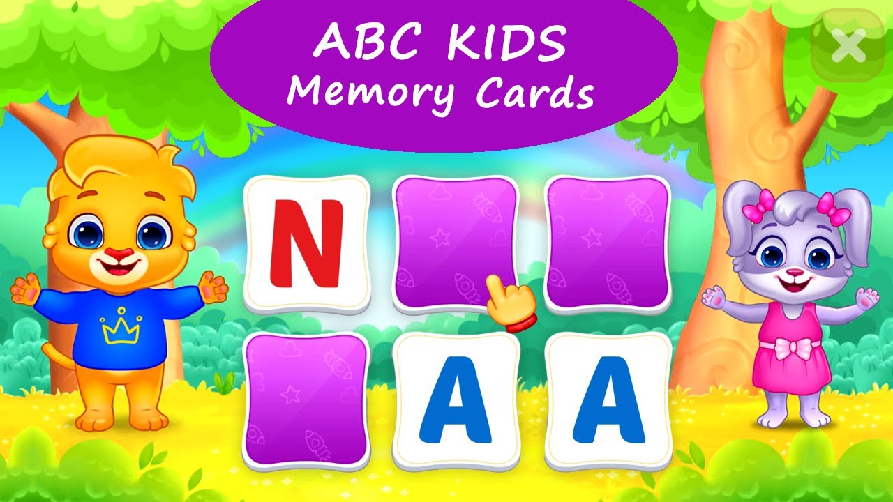 ABC Kids Alphabet 6 Let's Play Letter Memory Cards with Lucas and
