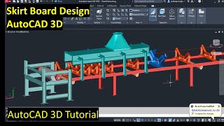 Skirt board for belt Conveyor, Convert from 2d to 3d, #AutoCAD 2023 #autocadmodeling #beltconveyor by Knowledge World Express 919 views 1 year ago 8 minutes, 59 seconds