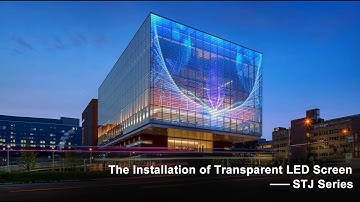LED transparent flexible film screen (installation guide)#leddisplay #transparentledscreen