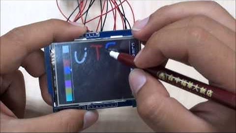 86Duino Zero & 2.4" TFT Touch panel Demo