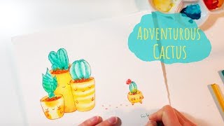 Watercolor Challenge - Adventurous Cactus