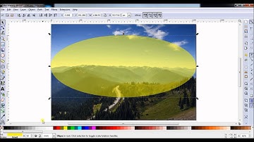 Inkscape tutorial: Using opacity tool to create sunshine effect.