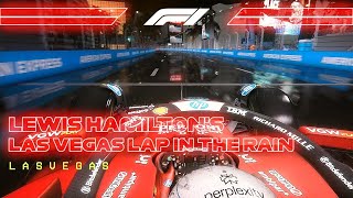 Lewis Hamilton Las Vegas Onboard in the Rain! | 4K Ultra | F1