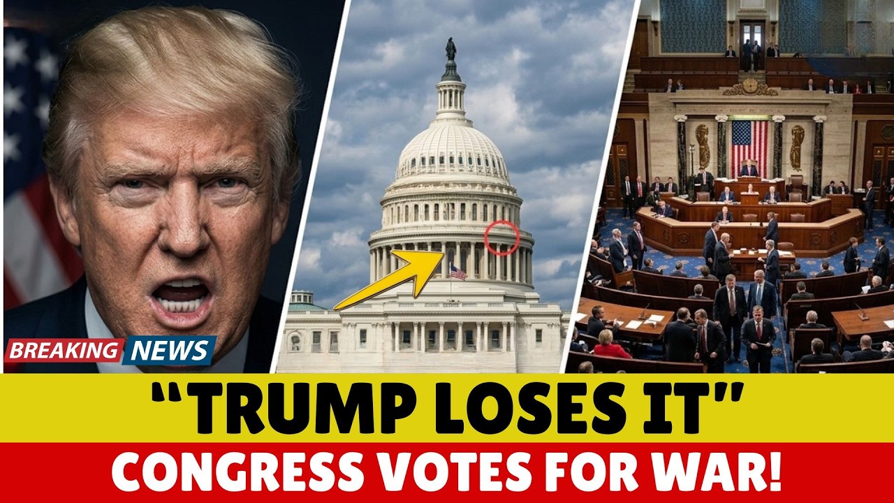 “Trump Losing It Over Congress War Vote — Constitutional Crisis Explodes!”