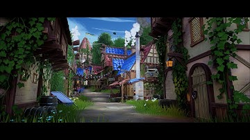 Stylized Medieval Village