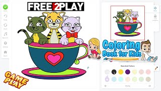 Coloring Book for Kids ★ Gameplay ★ PC Steam [ Free to Play ] game 2021 ★ HD 1080p60FPS screenshot 2