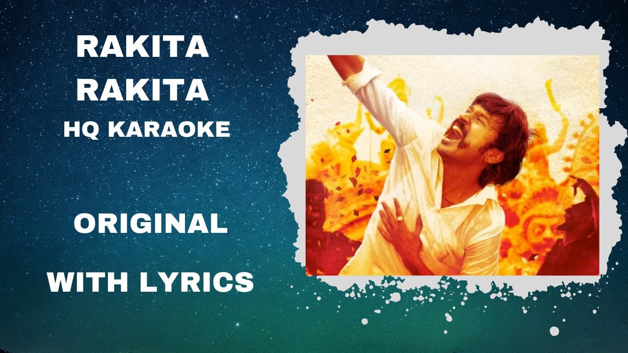 Rakita Rakita Karaoke  Tamil Karaoke With Lyrics  Full Song  High Quality