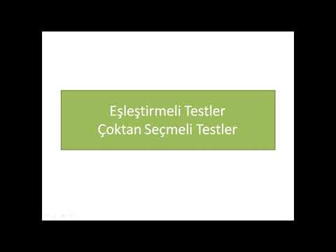 Video: Çoktan seçmeli testlerde ne kadar başarılısınız?