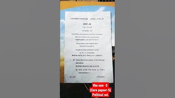 VBU SEM-3 (session 2021-2024) CORE-5