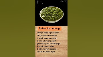 Thumbnail of Resep Sambal Ijo Padang