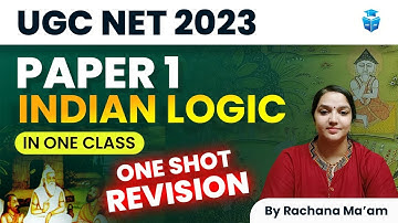 UGC NET Paper 1 | Indian Logic One Shot Revision  | Marathon by Rachana Mam | JRF Adda