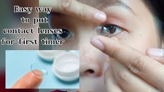Easy Way to Put Contact Lenses for Beginners in just 10 Seconds