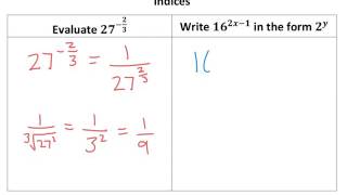C1 - Indices - Tutorial
