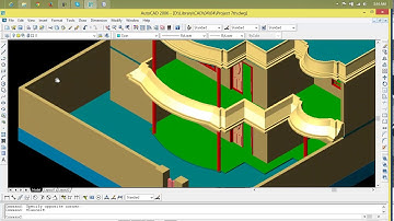 3D House Model Part-1 Autocad Basic 2D & 3D Bangla Tutorials Plan & wall(অটোক্যাড বাংলা)  Lesson 77