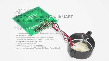 SIC4310  NFC Enabler  Energy-harvested sound, cost-effective solution