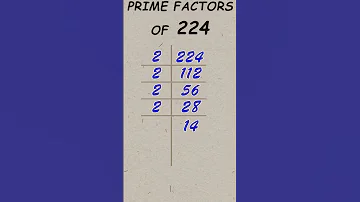 Prime Factor Of 224 Prime Factorisation Publicmaths Shorts Primefactor 