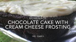 A perfectly chocolaty cake, topped with incredible cream cheese
frosting. this homemade chocolate cake recipe is really very simple
and goes together in just...