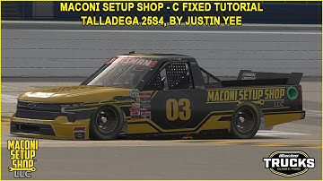 iRacing Maconi C-Fixed Trucks Talladega Guide to Qualifying and Race 25S4