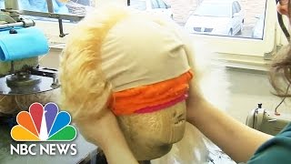 President Donald Trump's Unmistakable Hair Recreated By Wig Makers | NBC News