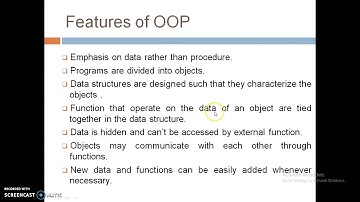 POP AND OOP  : Kadi Sarva Vishwavidyalaya