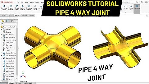 Pipe Joint Four Way in SOLIDWORKS | Robo CAD
