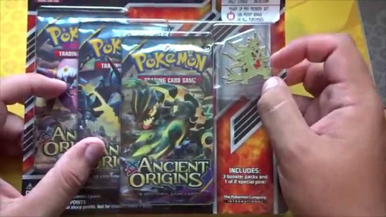 Pokemon TCG Ancient Origins Tyranitar Pin Blister Opening