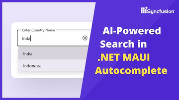 Integrating AI Smart Search Functionality into .NET MAUI Autocomplete