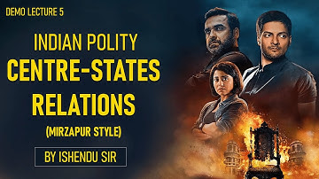 Indian Polity | Centre - States Relations Explained with Mnemonics | SSC CGL & RRB NTPC
