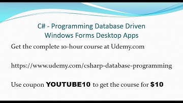 C# Windows Forms Data Entry Project Part 6 - Timer Tick Event