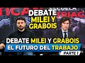 Debate Milei con Grabois - Parte 1 (El futuro del trabajo) 