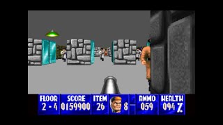 Wolfenstein 3D Panasonic 3DO playthrough - Original Encounter levels 2-1, 2-2, 2-3, 2-4