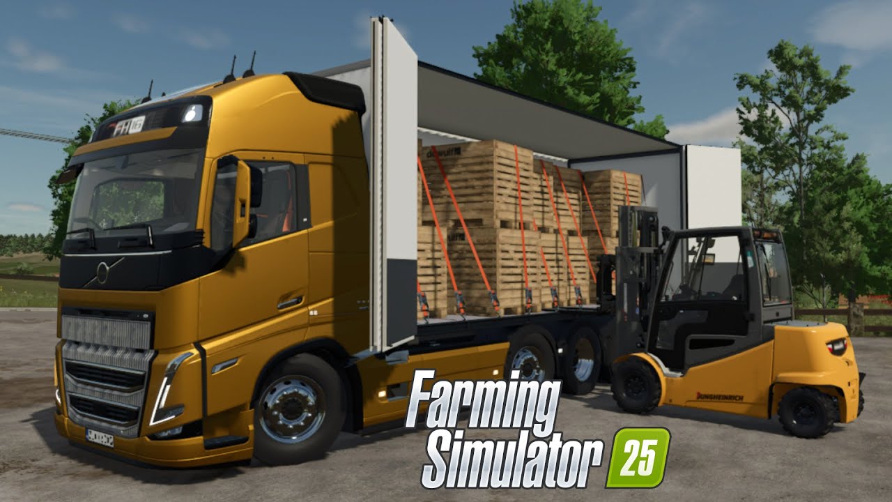 FS25 - Volvo FH16 850 with TAIL LIFT Trailer- NEW TRUCK MOD for Farming Simulator 2025