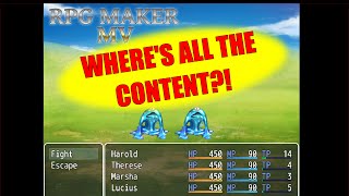 RPG Maker MV   Where's the content
