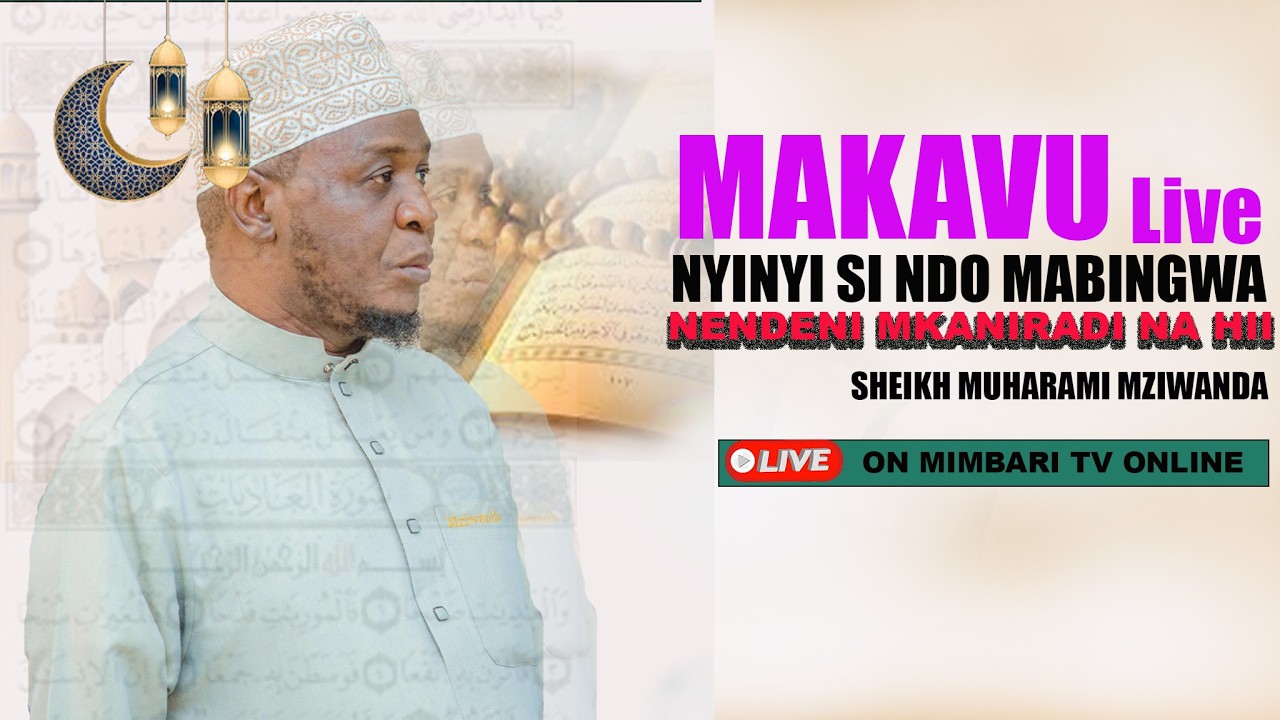 #LIVE--MH MWIGULU ANASTAHILI PONGEZII....HAYA NENDENI MKANIRADI NA HILI--SHEIKH MUHARAMI MZIWANDA