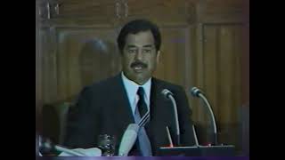 الرئيس صدام حسين حديث نادر