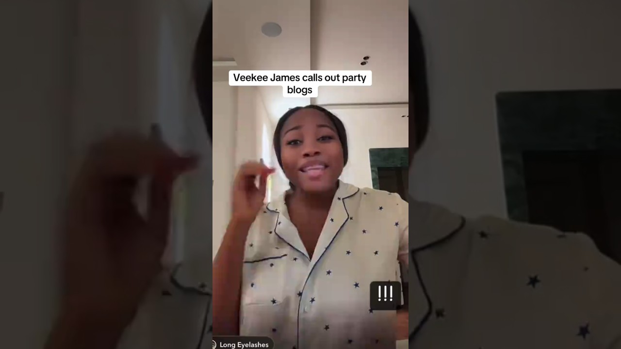 veekee James calls  out party blogs#shorts