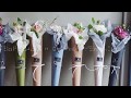 УПАКОВКА БУКЕТА, КОМПЛИМЕНТА. Конус из бумаги./Paper cone. Wrapping a bouquet.