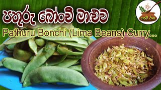 පතුරු බෝංචි මාළුව  Pthuru Bonchi [Lima Beans Curry]