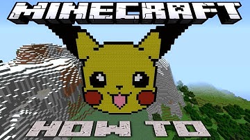 Minecraft ~8 Bit~ HOW TO : ~Pokemon~ Pikachu ~ ( Tutorial ) /W Killerkev