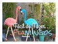 DIY- RECICLE SEMPRE ! Fácil de Fazer Flamingos para Jardins (1,60 cm)