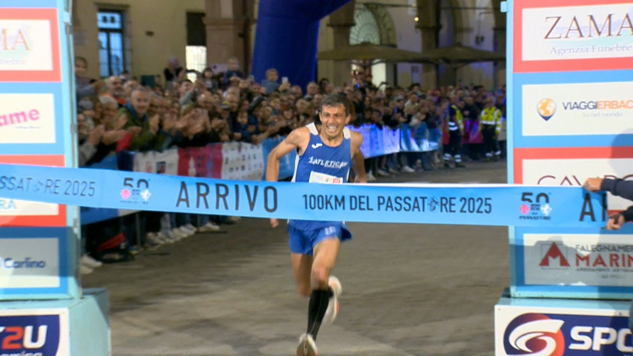 100 km del Passatore: 6,30 ore di gara, arrivo di Milani 1° e Nison 2°