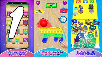 Fidget Trading! Pop it fidget toy 3d ASMR Gameplay #1 All Levels (Android, IOS)