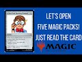 Hi! Let's open Magic cards together.