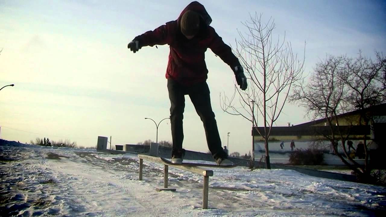 [snowskate] Boardslide fs 360 shove YouTube