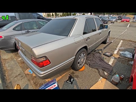 Мерседес W124 Е320 у Доктора ч.4 Топливный и Салонные Фильтра, Поднос Батареи, Консервация, Втулки