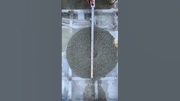 Concrete Self Compacting Testing Flow Ability #youtubeshorts #concrete #shorts #mixing #slump