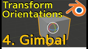 Transform orientations 4. Gimbal (blender 3d tutorial)